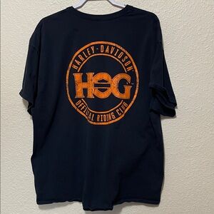 Harley-Davidson HOG Men's Black Short Sleeve Tee. Good Condition. Size 2XL.